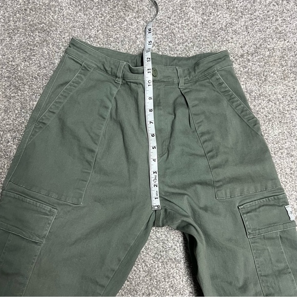 YoungLA Pants Mens 32L Green Convoy Cargo Pockets Straight Heavy Canvas 30x30 - Picture 4 of 9